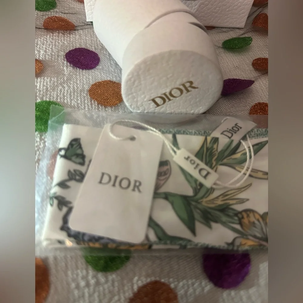 Dior Green Butterfly Twilly Scarf Gift Set GWP - Picture 2 of 10